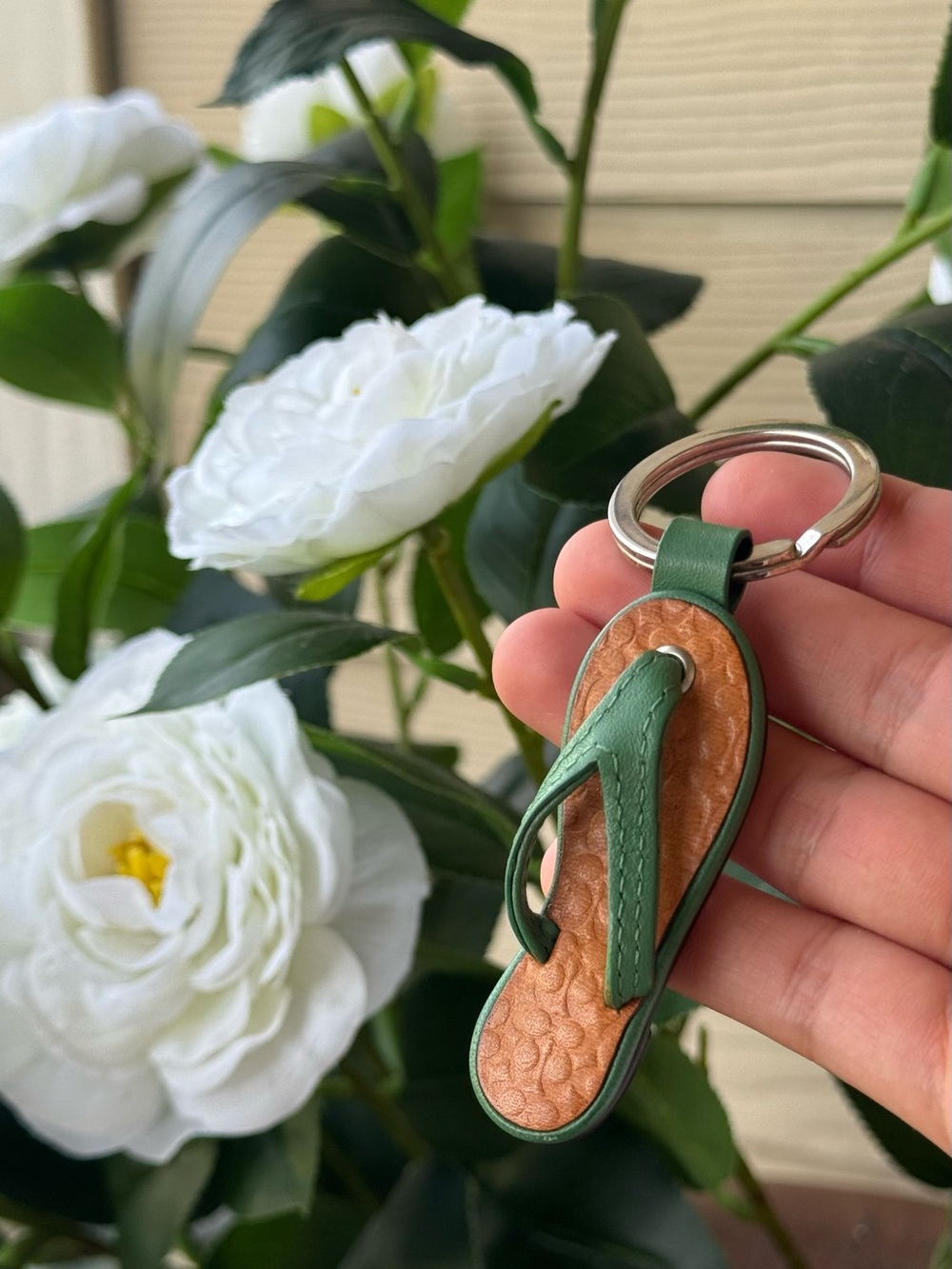 Coach sandal keychain